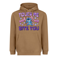 Toasted Coconut touch me and i will bite you Heavyweight Hoodie - texasbilliewilder