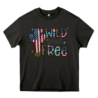 Asphalt wild and free Heavy Core Tee - CowhideDigitalArt
