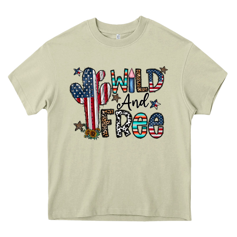 Wild And Free Heavy Core Tee by CowhideDigitalArt | Teevron