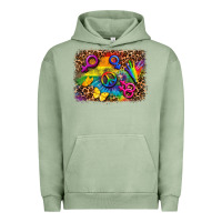Pigment Oil Green lgbtq background Urban Hoodie - FaDigitalArtStudio