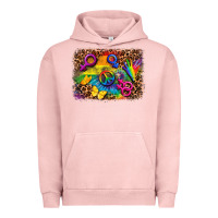 Pigment Salmon lgbtq background Urban Hoodie - FaDigitalArtStudio