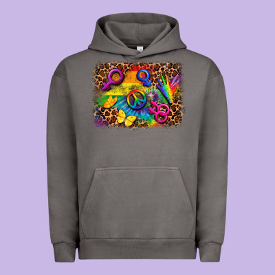 Lgbtq Background Urban Hoodie Designed By Fadigitalartstudio