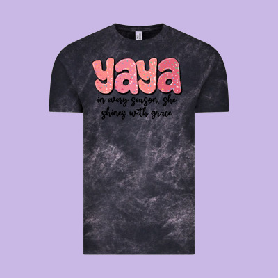 Yaya In Every Season, She Shines With Grace Vintage Tee Designed By Maliassmallbusiness