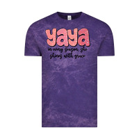 Cloud Purple yaya in every season, she shines with grace Vintage Tee - MaliasSmallBusiness