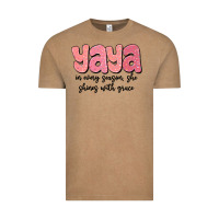 Vintage Coffee yaya in every season, she shines with grace Vintage Tee - MaliasSmallBusiness