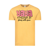 Vintage Mustard yaya in every season, she shines with grace Vintage Tee - MaliasSmallBusiness