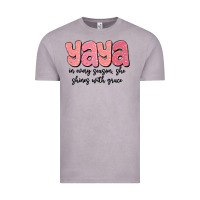 Vintage Zinc yaya in every season, she shines with grace Vintage Tee - MaliasSmallBusiness