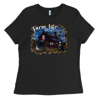 Black farm life2 Ladies Tee - SublimationCraftShop