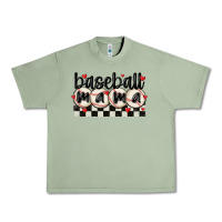 Oil Green baseball mama Urban Heavy Tee - MaliasSmallBusiness