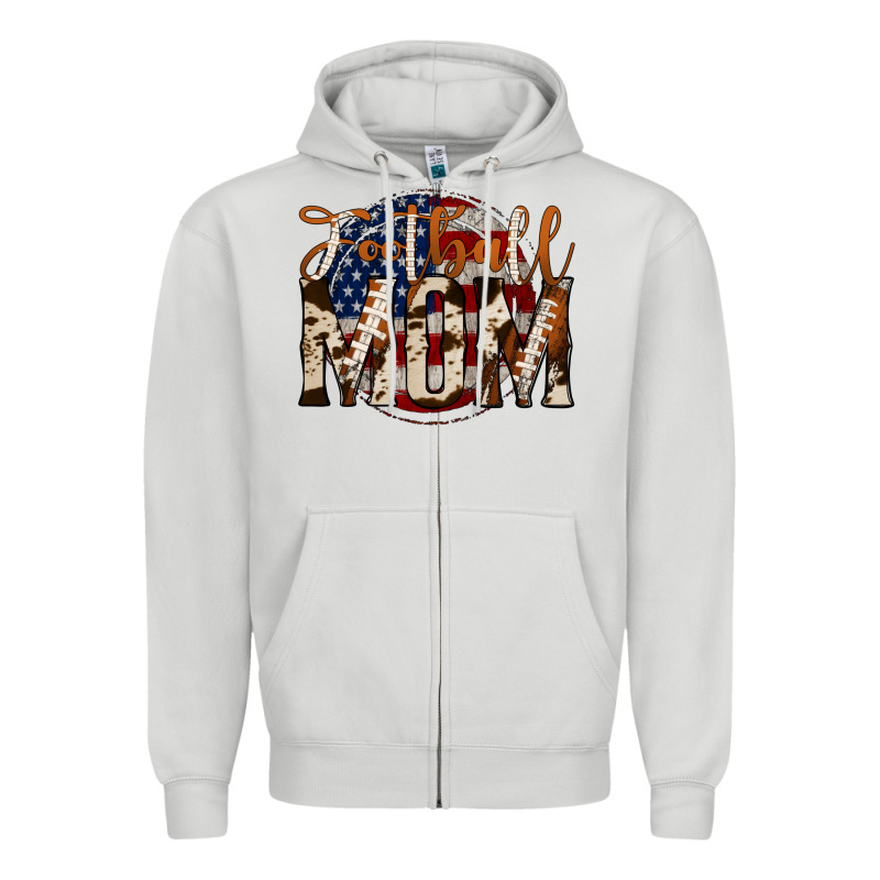 Football Mom Zipper Hoodie by Jasminsmagicworld | Teevron