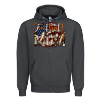 Smoke football mom Zipper Hoodie - Jasminsmagicworld