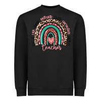 Black teacher rainbow Heavyweight Sweatshirt - MaliasSmallBusiness
