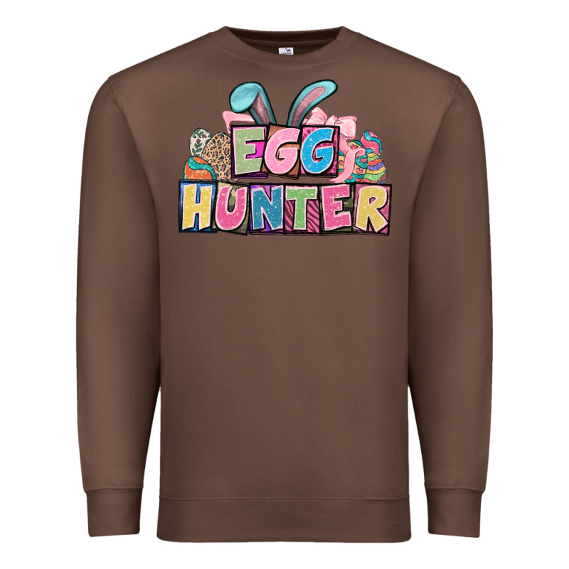 Egg Hunter Plate Letters Easter Day Premium Sweatshirt by HowdyJamesFarm | Teevron