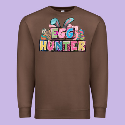 Egg Hunter Plate Letters Easter Day Premium Sweatshirt Designed By Howdyjamesfarm