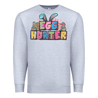 Heather Grey Egg hunter plate letters Easter Day Premium Sweatshirt - HowdyJamesFarm