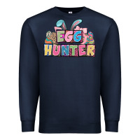 Navy Egg hunter plate letters Easter Day Premium Sweatshirt - HowdyJamesFarm