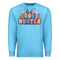 Ocean Blue Egg hunter plate letters Easter Day Premium Sweatshirt - HowdyJamesFarm