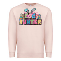 Pale Pink Egg hunter plate letters Easter Day Premium Sweatshirt - HowdyJamesFarm