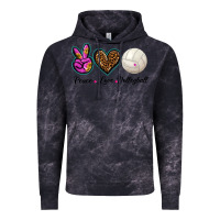 Cloud Black peace love volleyball Vintage Hoodie - BarkalooDesign