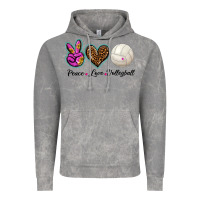 Cloud Rock peace love volleyball Vintage Hoodie - BarkalooDesign