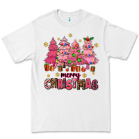 White pink christmas trees Premium Tee - AdoDesignShop
