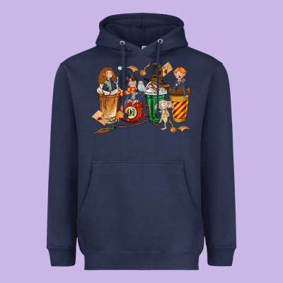 Wizards Coffee Cups Heavyweight Hoodie Designed By Texasbilliewilder