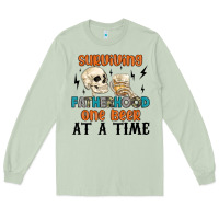 Matcha surviving fatherhood one beer at a time Long Sleeve Tee - MaliasSmallBusiness