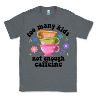 Charcoal Heather too many kids not enough caffeine Classic Tee - JahusDesignShop