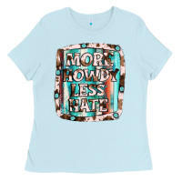 Baby Blue more howdy less hate Ladies Tee - JahusDesignShop