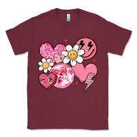 Burgundy retro valentines day Classic Tee - MaliasSmallBusiness