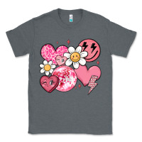 Charcoal Heather retro valentines day Classic Tee - MaliasSmallBusiness