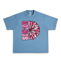 Pebble Blue senior 2024 pink cheer Urban Heavy Tee - MaliasSmallBusiness