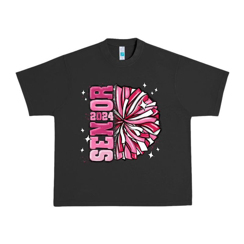 Senior 2024 Pink Cheer Urban Heavy Tee by MaliasSmallBusiness | Teevron