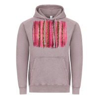 Valentines Day Leopard Glitter Brushstroke Vintage Hoodie | Teevron