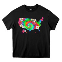 Black lgbtq america map Heavy Core Tee - HRA Design Shop
