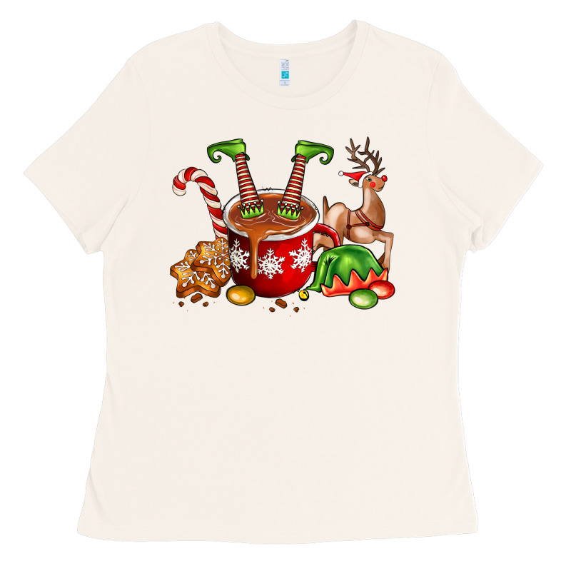 Chocolate Elf Ladies Tee by FaDigitalArtStudio | Teevron