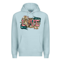 Blue Mist Love Horse Premium Hoodie - HowdyJamesFarm