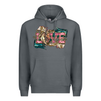Rock Love Horse Premium Hoodie - HowdyJamesFarm