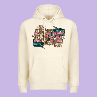 Love Horse Premium Hoodie Designed By Howdyjamesfarm