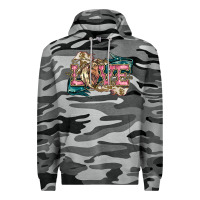 Slate Camo Love Horse Premium Hoodie - HowdyJamesFarm