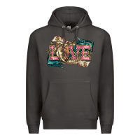 Smoke Love Horse Premium Hoodie - HowdyJamesFarm