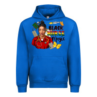 Cobalt Juneteenth black Nurse magic Urban Hoodie - FaDigitalArtStudio