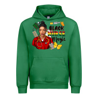 Emerald Juneteenth black Nurse magic Urban Hoodie - FaDigitalArtStudio