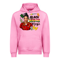 Fuchsia Pink Juneteenth black Nurse magic Urban Hoodie - FaDigitalArtStudio