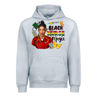 Heather Grey Juneteenth black Nurse magic Urban Hoodie - FaDigitalArtStudio