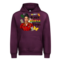 Mauve Wine Juneteenth black Nurse magic Urban Hoodie - FaDigitalArtStudio