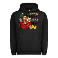 Pigment Black Juneteenth black Nurse magic Urban Hoodie - FaDigitalArtStudio