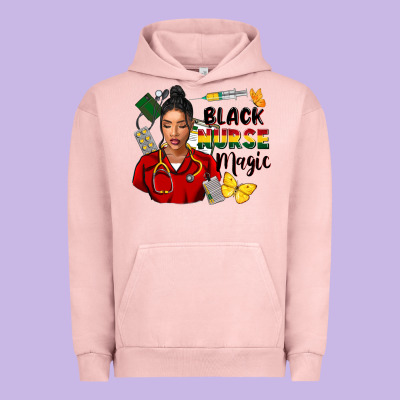 Juneteenth Black Nurse Magic Urban Hoodie Designed By Fadigitalartstudio
