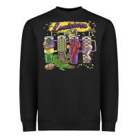 Black obsessive cup disorder mardi gras Heavyweight Sweatshirt - MaliasSmallBusiness