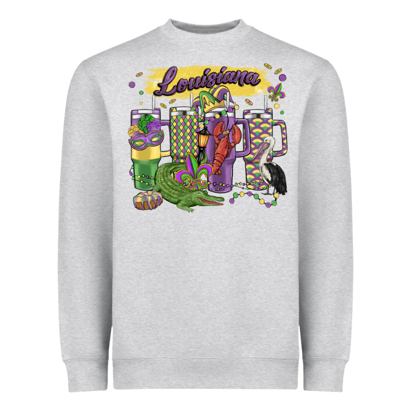 Obsessive Cup Disorder Mardi Gras Heavyweight Sweatshirt by MaliasSmallBusiness | Teevron